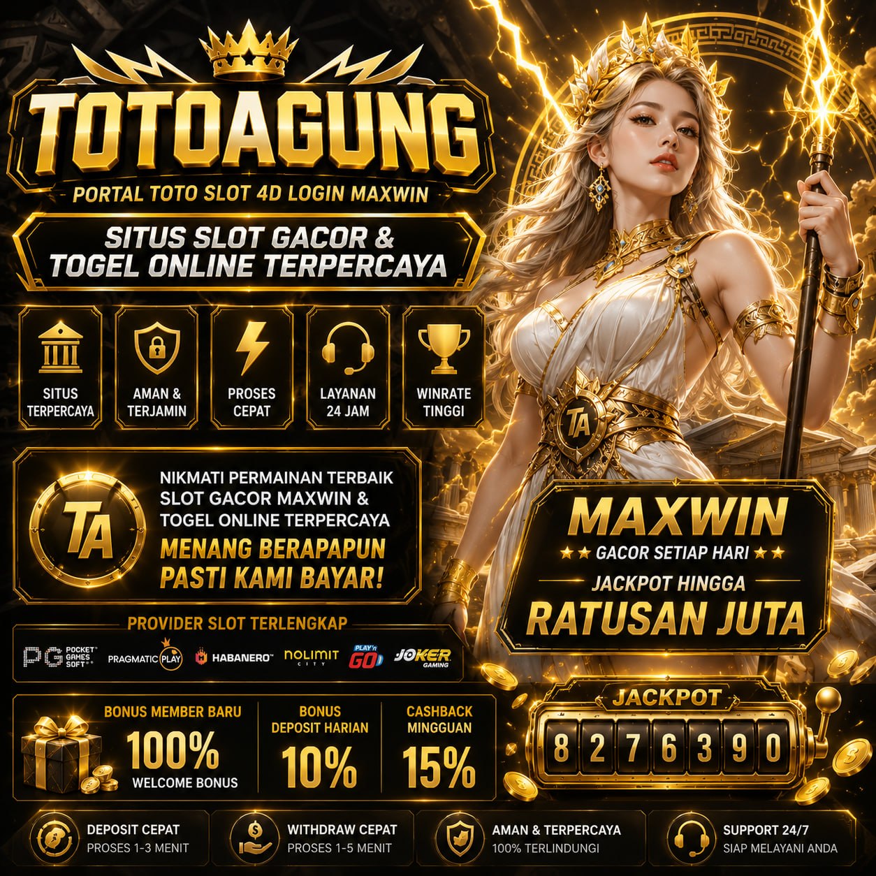 TOTOAGUNG: Portal Toto Slot 4D Login Maxwin Situs Slot Gacor & Togel Online Terpercaya.